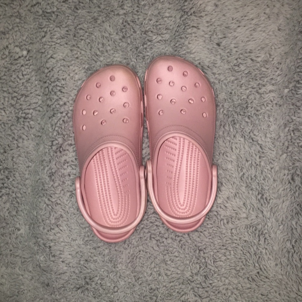 light pink crocs